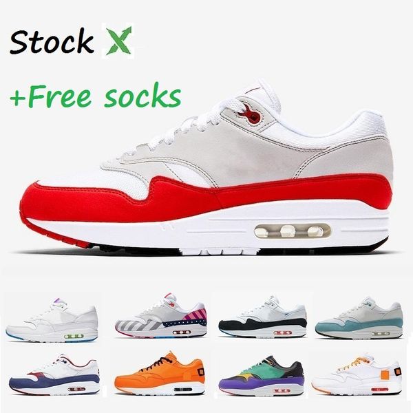 

stock x 1 87 dlx air atmos running shoes animal pack 1s 87s leopard men women max classic athletic trainers sneakers 36-45