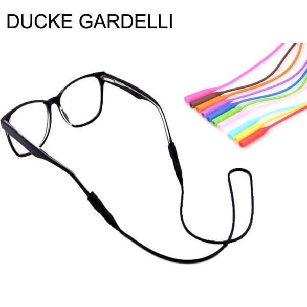 

ducke gardelli high elastic anti slip silicone sunglasses glasses cords eyeglasses chain cord holder string rope 12 colours 0504, Silver