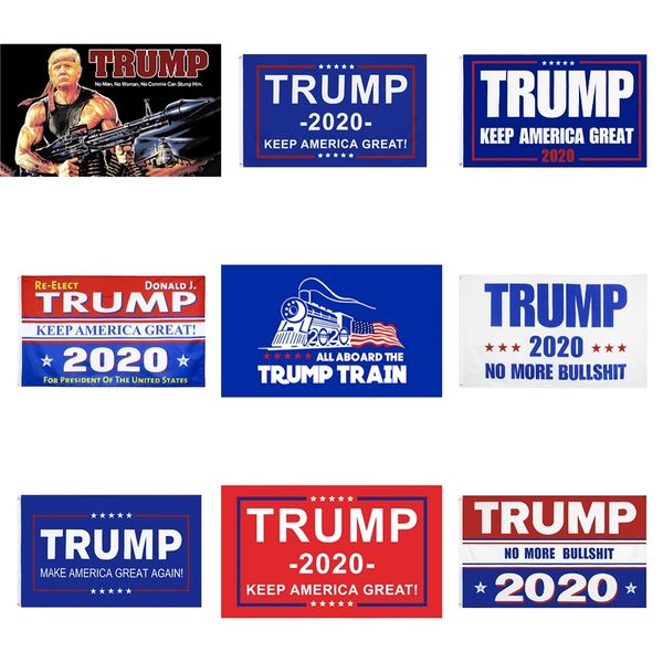 

new 90*150cm donald john trump amercia flags polyester head metal grommet personality decortive trump banner flag #887