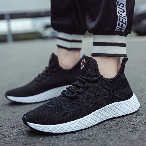 

2019 new sneakers outdoor lace-up men running shoes breathable male gym shoes comfortable light weight e32-18