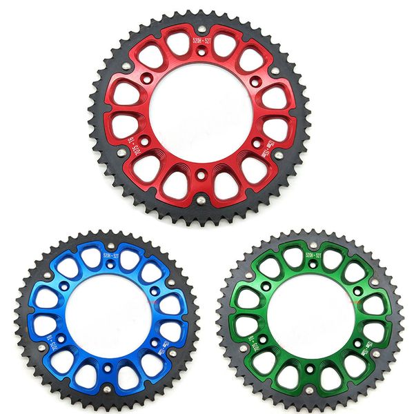 

motorcycle sprocket chain plate of 52t aluminum alloy cnc crf250r 450r 08-18 cross-country motorcycle