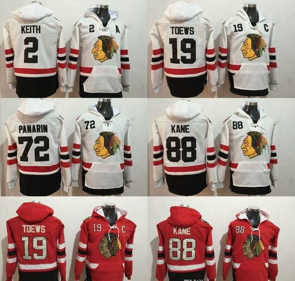 

2 duncan keith 19 jonathan toews 72 artemi panarin 88 patrick kane chicago blackhawks hockey hoodies sweatshirts, Black;red