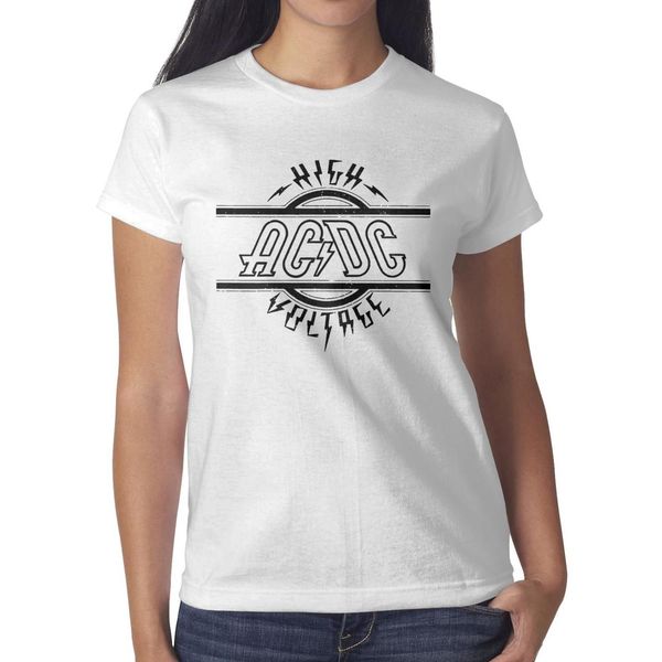 

acdc high voltage symbol rock white womens t shirt,shirts,t shirts,tee shirts printing vintage make a champion classic t shirt