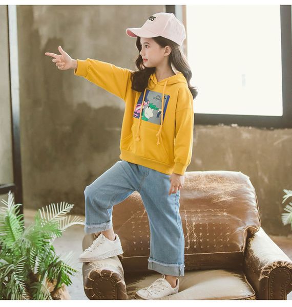 

smiley face джинсы высокого качества pink panther джинсовые брюки kids 2020 весна лето детская одежда девушка брюки подростков девушки, White
