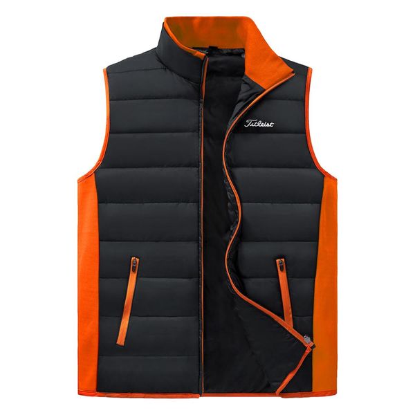 

winter golf clothing men's vest golf cotton vest, Red;blue