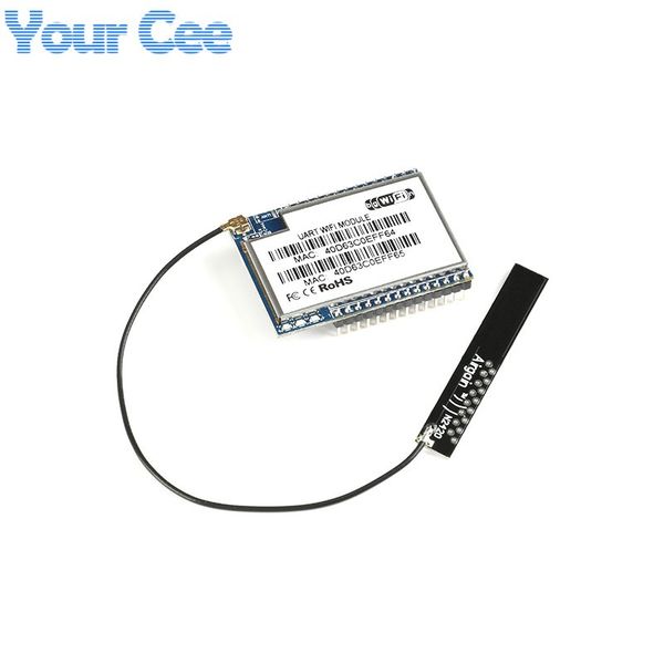 Бесплатная доставка 5 шт. HLK-RM04 RM04 Последовательный порт Uart к Ethernet WIFI Модуль преобразования беспроводной сети Wi-Fi с антенной на печатной плате