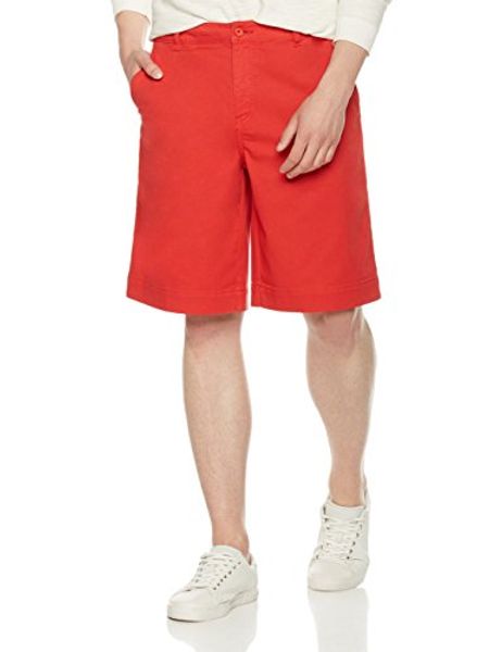 

quality durables co. men's wide-leg flat-front short, Blue