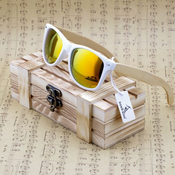 

rectangular genuine real bamboo wood polarized sunglasses with reflective mirror tint gafas de sol, Blue
