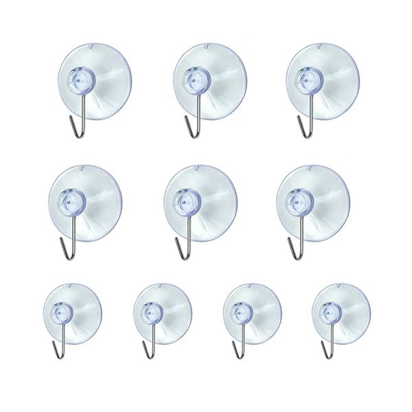 

10 windows transparent suction cup suction cup hook clothes jacket metal hook