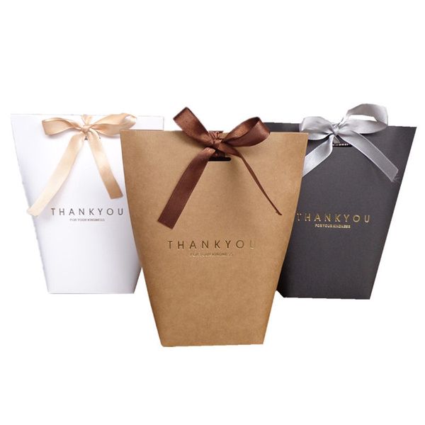 

gift bag thank you merci gift wrap paper bags for gifts wedding favors box package birthday party favor bags