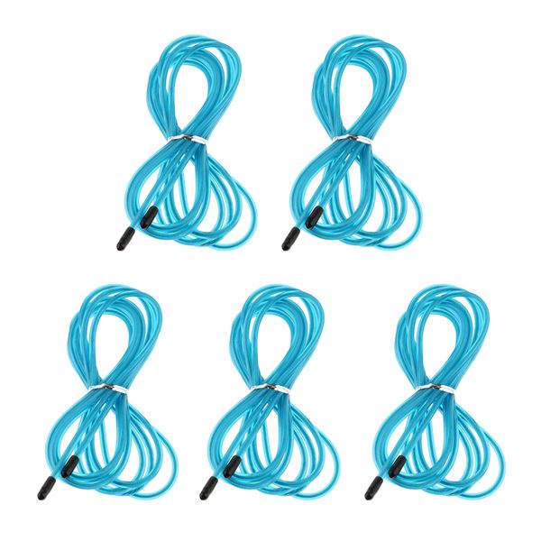 

5 pack heavy jump rope replacement cable pvc stainless steel cable resistant 10ft long skipping rope replacing