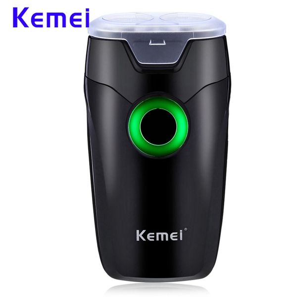 

kemei double rotary electric shaver men shaving machine beard hair trimmer rechargeable facial shaving device electric razor