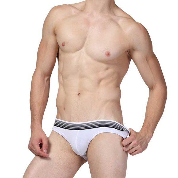 

men briefs cotton men underwear briefs solid men briefs shorts underpants #35h, Black;white