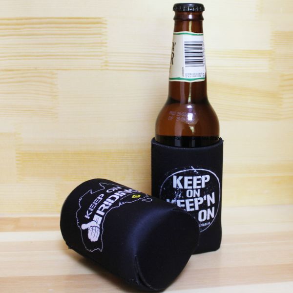

200pcs/lot sublimation print logo 3mm thickness foldable beer can cooler holder promotional stubby holders super can cooler