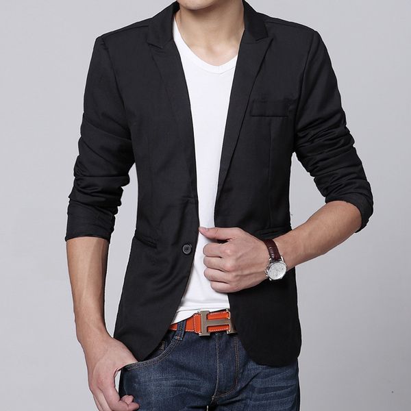 

new arrival brand grade solid color clothing men fashion slim autumn blazer suits casual masculine dropshipping coat, White;black