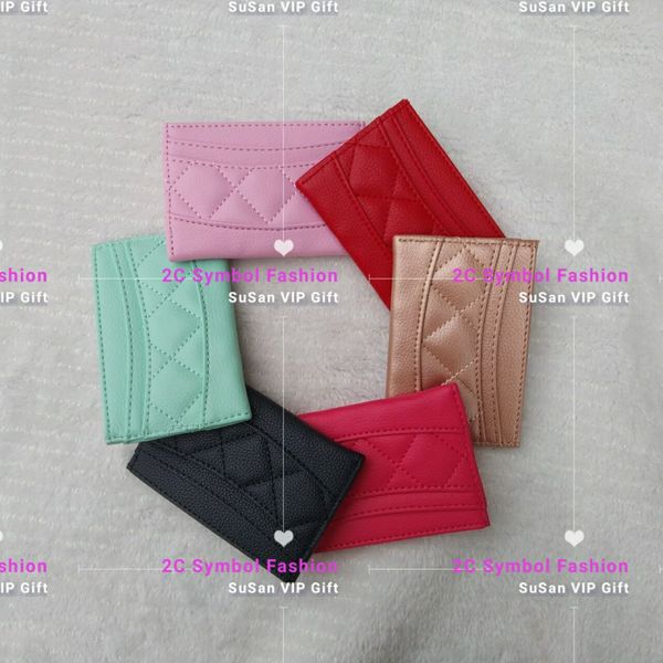 

New arrival ~Color options fashion brand Mini Wallet ID card luxury card storege bag VIP gift with plastic dust bag