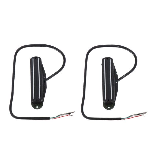 

2pcs durable small double track pickup black for st electric guitar parts