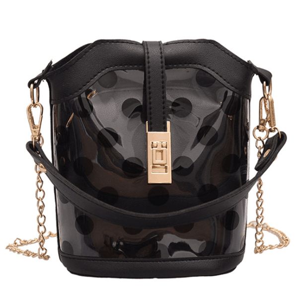 

новые прозрачные дамы сумка композитный пляжная сумка водонепроницаемый прозрачный волновой точки main