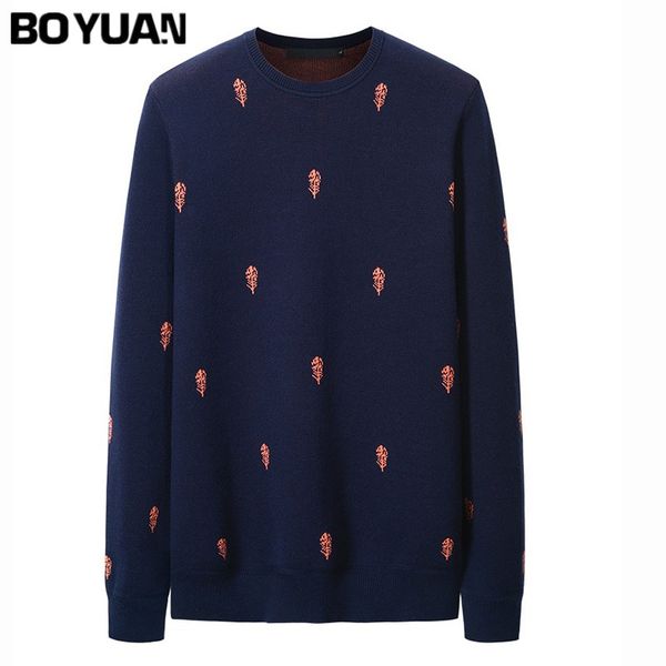 

boyuan 2017 spring mens casual sweater men 100% cotton knitted brand clothing man's knitwear pullovers knitting pullovers p0008, White;black