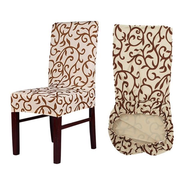 

meijuner flower printing removable chair cover big elastic slipcover modern kitchen seat case stretch chair cover for banquet