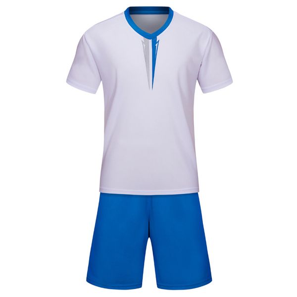 

wholesale customized men football uniforms,mens kits sports clothes tracksuits discount boy football sets with shorts c06-33, Blue;black