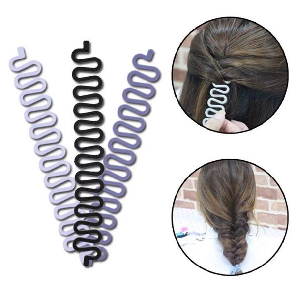 Fashion French Women Hair Braiding Braider Tools Roller With Magic