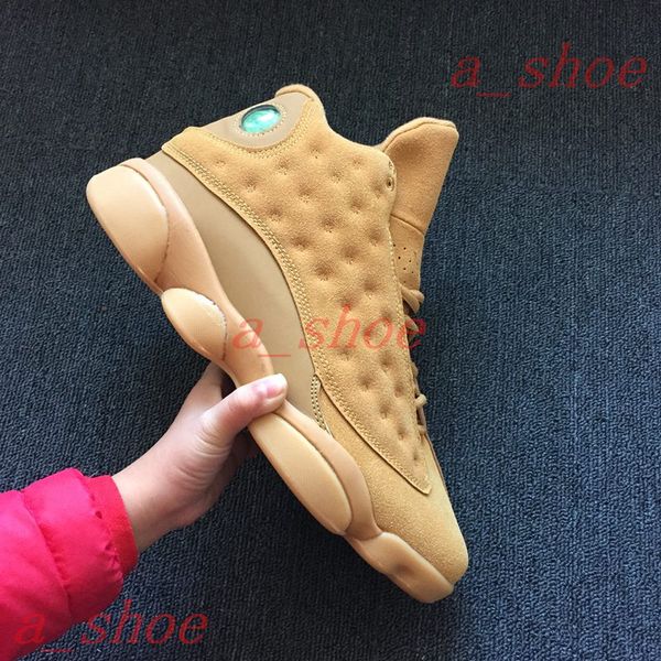 

mens 13 wheat casual shoes 13s wheat golden harvest/elemental gold sneakers, Black