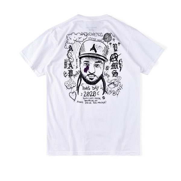 

2020 ins spring summer american asap rocky mob yams day painting tee skateboard mens designer t shirt women street casual tshirt