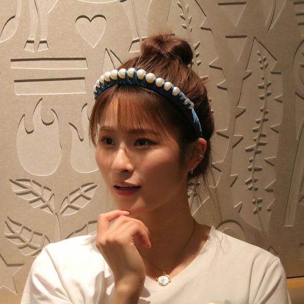 

personalized headband with pearl curly hair style with headbands alice band cerchietto aliceband bow hairband yqpep, Black;brown