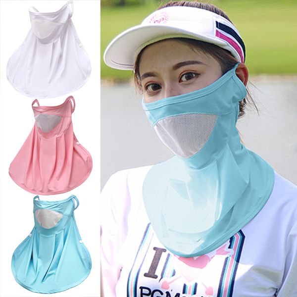 

women golf sunscreen mask t shirt sun protection breathable long sleeve bottoming shirt anti-uv golf sportswear, Black;white