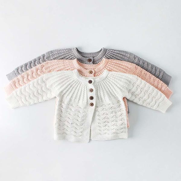 

0-18m newborn baby sweater coats winter new knit solid cardigan button jacket boys girls infant outwear, Blue;gray