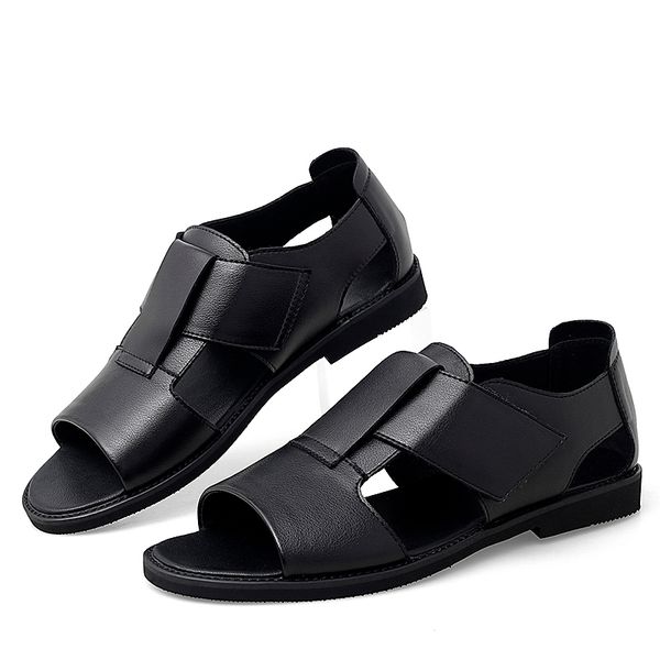 

sandals man shoes 2021 comfortable casual men summer flip-flops slippers, Black
