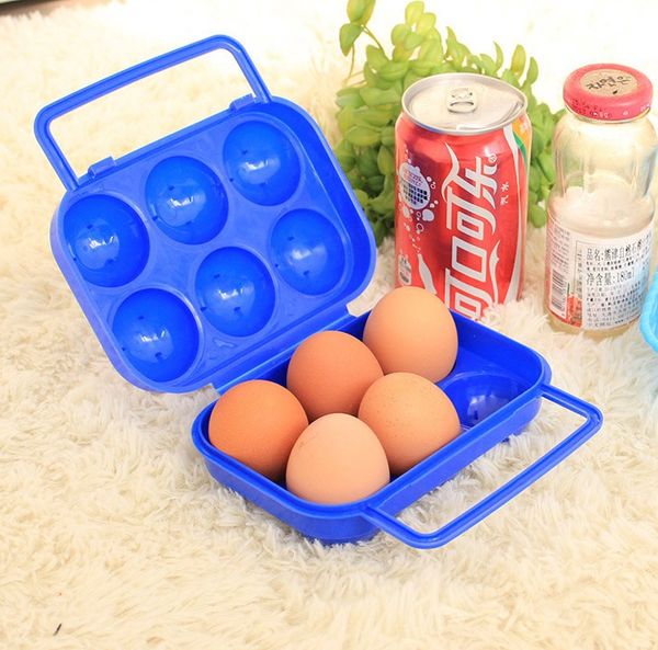 

12pcs egg storage box portable carry plastic container holder case folding basket outdoor 6pcs travel picnic egg organizer box fa2313