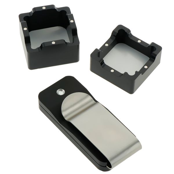 

professional billiard accessory chalk powder case box with fixed clip indoor sports tools family entertainment games aluminum
