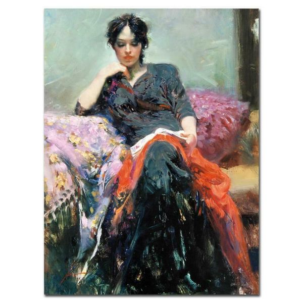 

pino "her favorite book" home decor handpainted &hd print oil painting on canvas wall art canvas pictures 200624