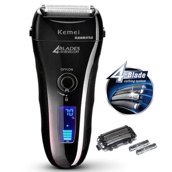 

powerful foil professional shaver shaper barber electric shaver head wet dry electric razor for men rechargeable shaving machine