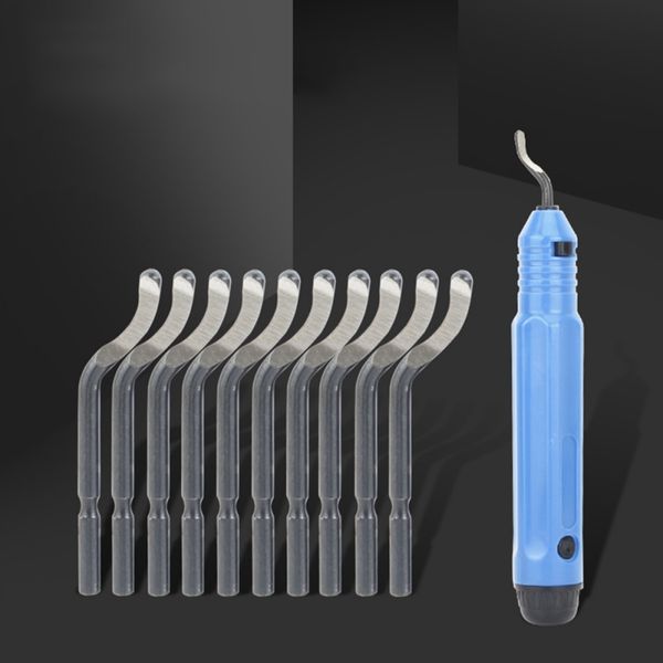 

new deburring trimming knife manual with plastic box with 10pcs cutter head deburring cutter