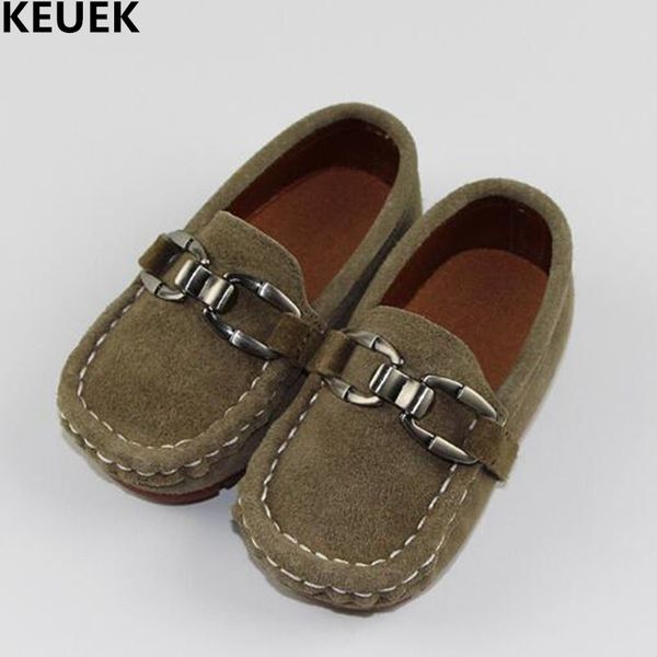 

новая осень натуральная кожа обувь мальчиков детские мокасины малышей обувь casual flats дышащий single дети дети 04, Black;grey