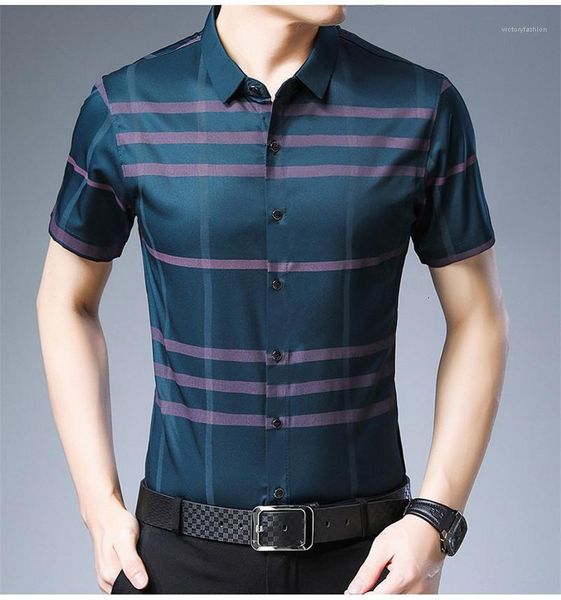 

принт рубашки мальчик отложной воротник модельер с коротким рукавом одежда с пуговицами повседневные рубашки летние мужские плед, White;black