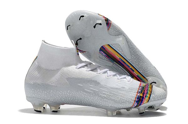 

Новый 2019 Высокое качество CR7 Футбольные бутсы Красочные Mercurial Superfly VI 360 LVL UP Elite FG TF I
