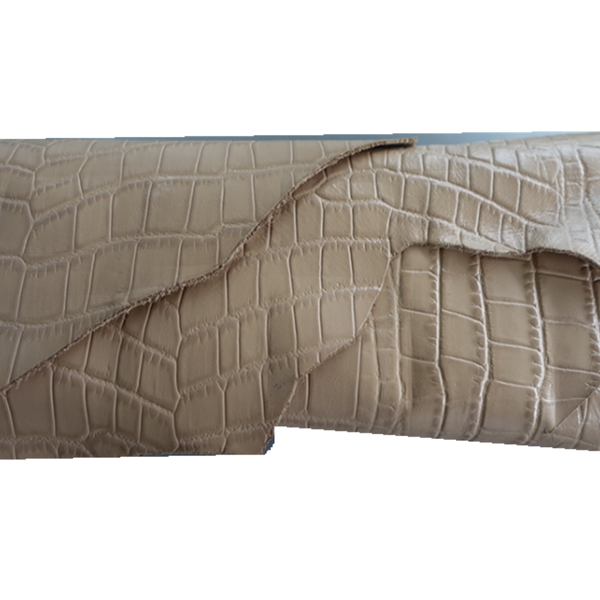 

light brown crocodile leather cowhide 1.2-1.6mm leather belt belt strap material is quite, Black
