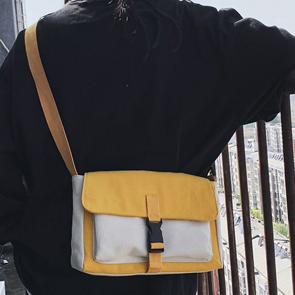 

women portable canvas single shoulder bag fashionable travel crossbody bags casual simple messenger bag large capacity handbag*