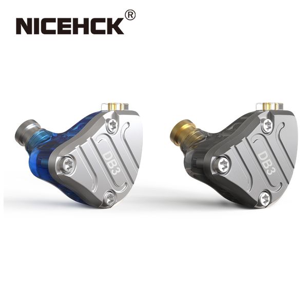 

nicehck db3 1ba+2dd hybrid 3 driver units in ear earphone monitor running sport earphone hifi headset earbud iem dj stage 2pin