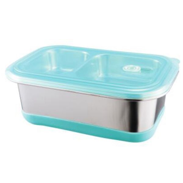 

ialj bento box, fine stainless steel 2 layer lunch box, storage container for adults and teenagers, perfect for school