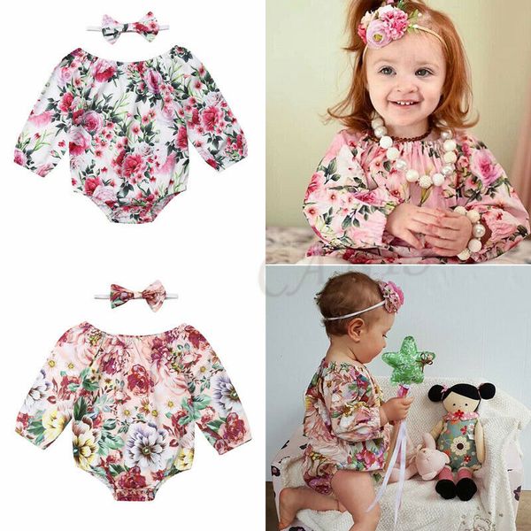 

2pcs baby girls infant newborn clothes romper jumpsuit outfits set 0-24m, Blue