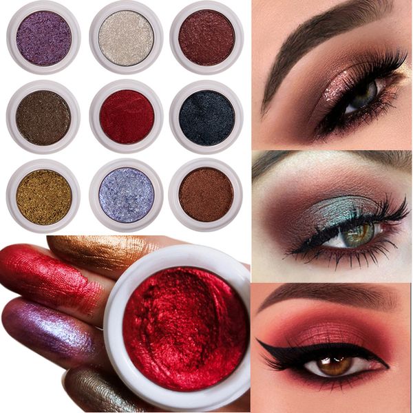 

brand glitter eyeshadow 2.5g 12 colors nude pigments cream women party smoky eyes powder shimmer metal eye shadow