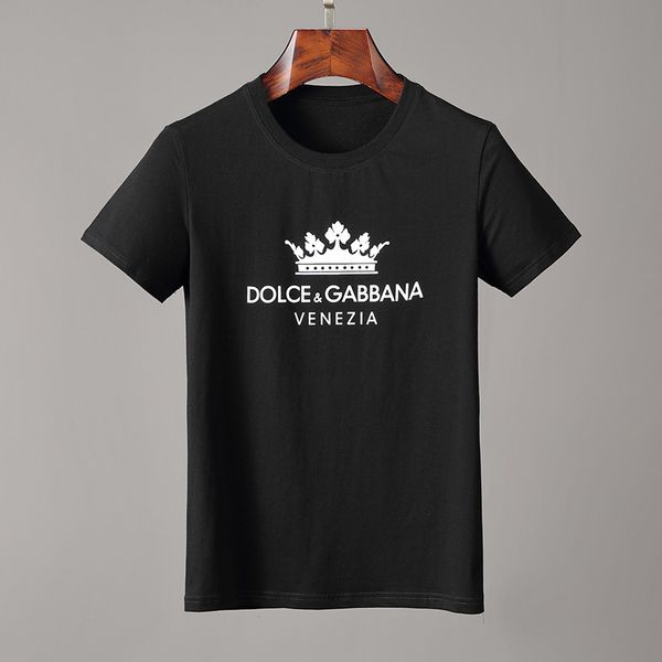 

Высокое качество 2019 новых людей Футболки Летняя мода черный белый футболки мужчи