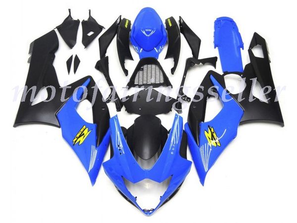 

new abs plastic fairings kit fit for suzuki gsxr1000 2005 2006 gsxr1000 05 06 injection mold light gloss blue and matte black lowers