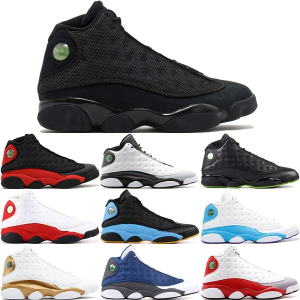 

13 13s men basketball shoes olive playoff ray allen wheat unc infrared 23 hyper royal bred history of flight sports sneakers 8-13, White;red