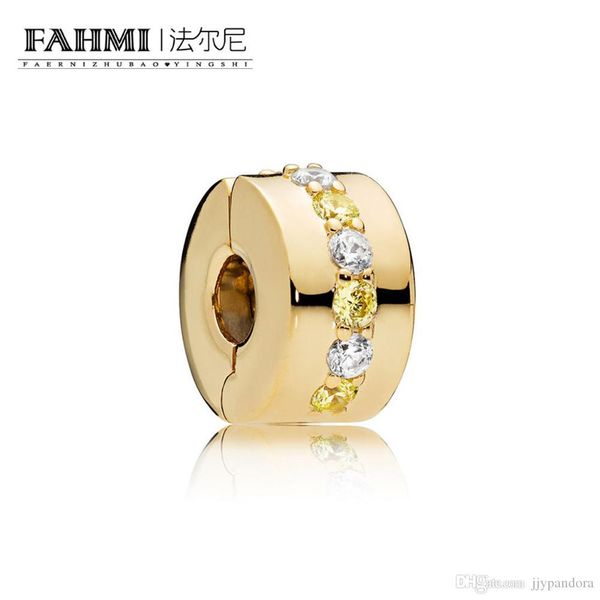 

fahmi 100% 925 sterling silver 1:1 original 767051csy authentic temperament fashion glamour retro safety buckle wedding women jewelry, Black